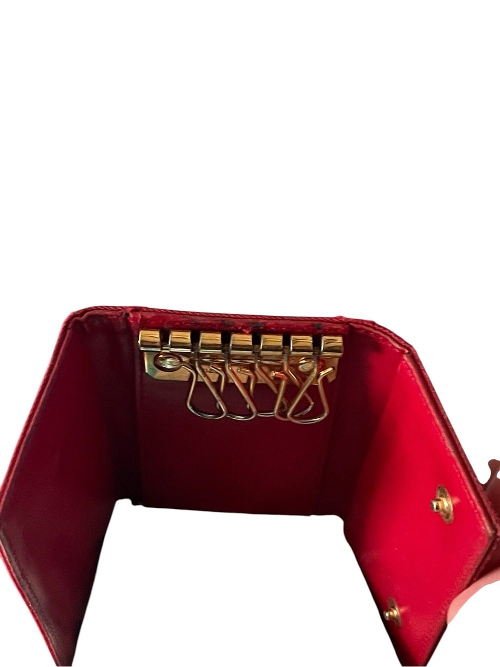 Vintage Prada Tessuto Red Nylon 6-Hook Key Case Wallet - Picture 9 of 14